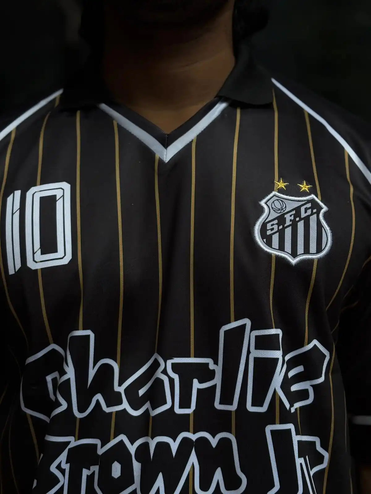 SANTOS X CBJR SPECIAL EDITION KIT NEYMAR POLO FIVESLEEVE EMBROIDERY