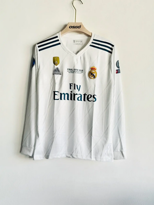 RONALDO REAL MADRID HOME KIT 2017-18 V NECK FULL SLEEVE PREMIUM EMBROIDERY