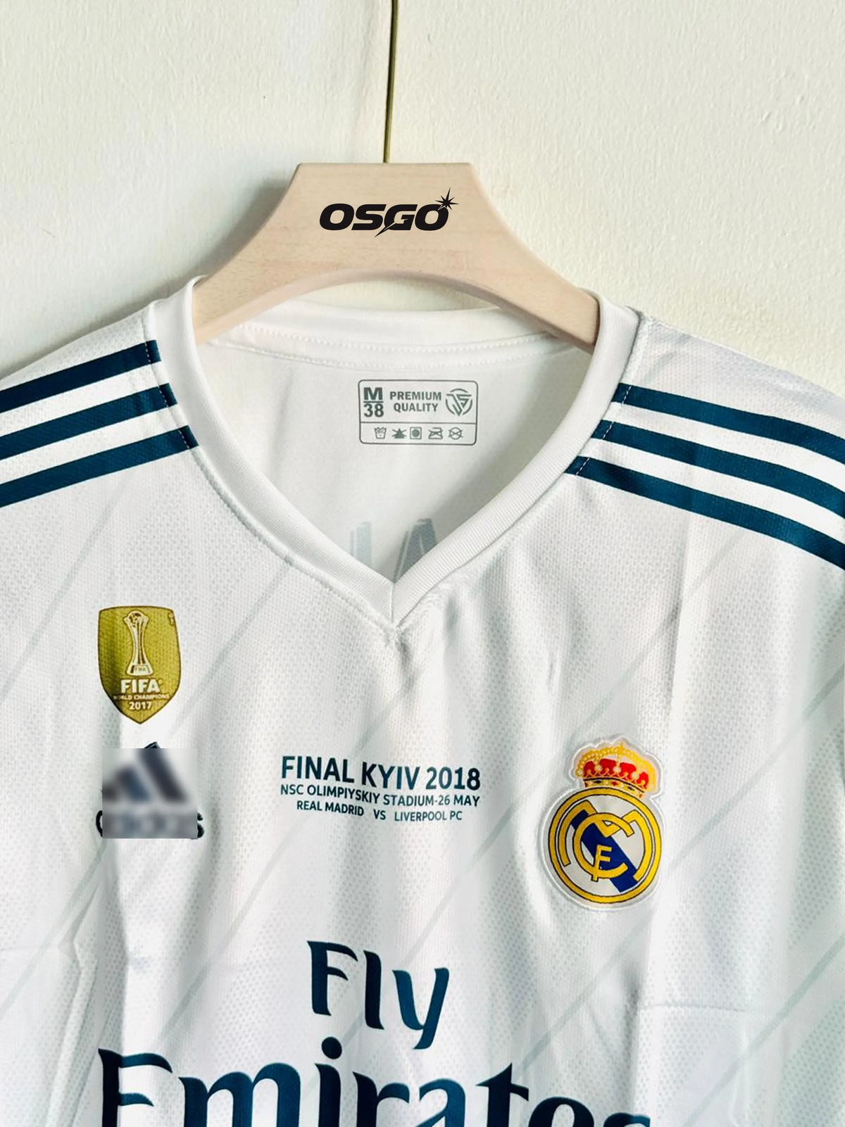 RONALDO REAL MADRID HOME KIT 2017-18 V NECK FULL SLEEVE PREMIUM EMBROIDERY