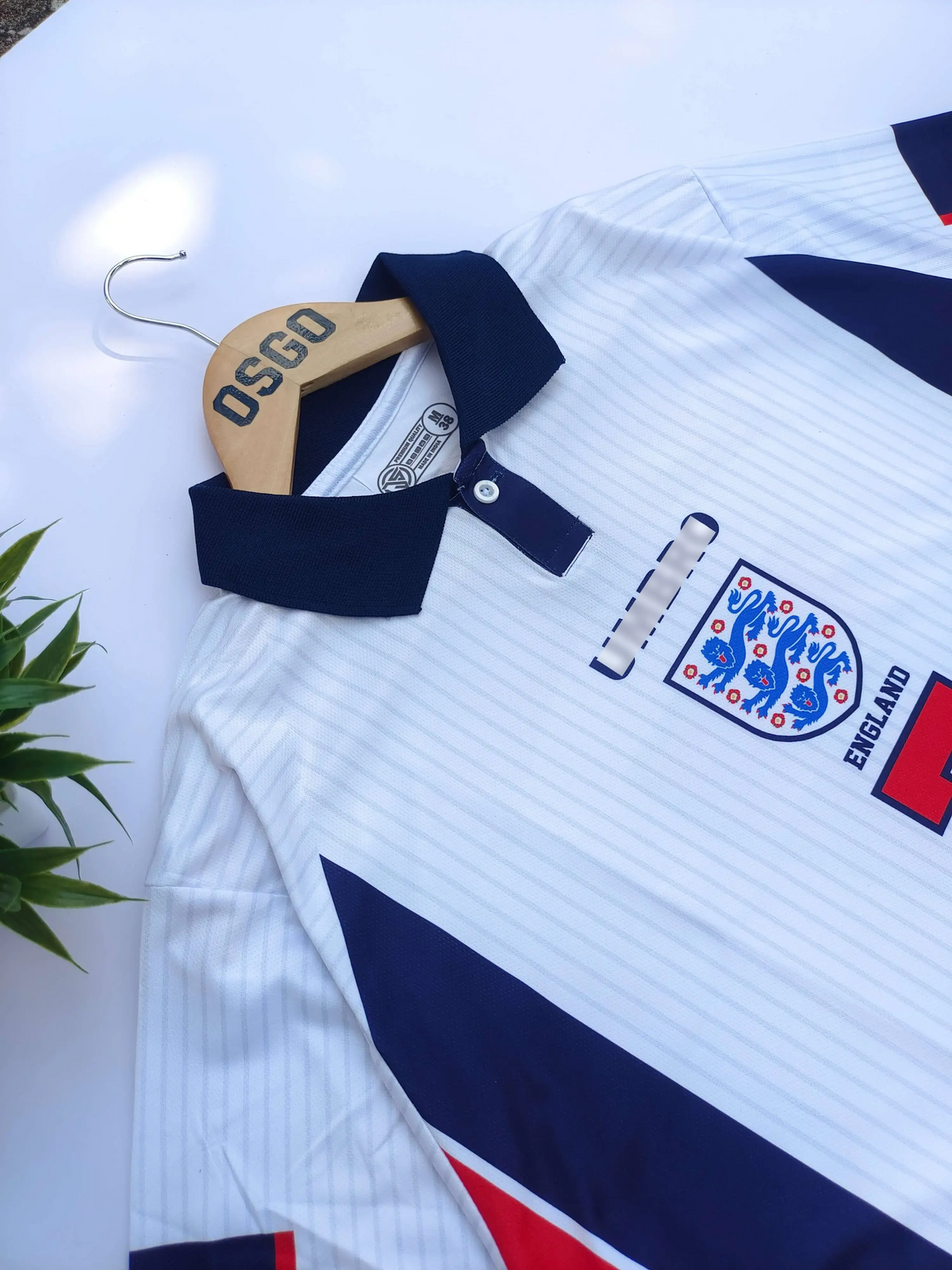 ENGLAND 1998 HOME KIT BECKHAM POLO SUBLIMATION