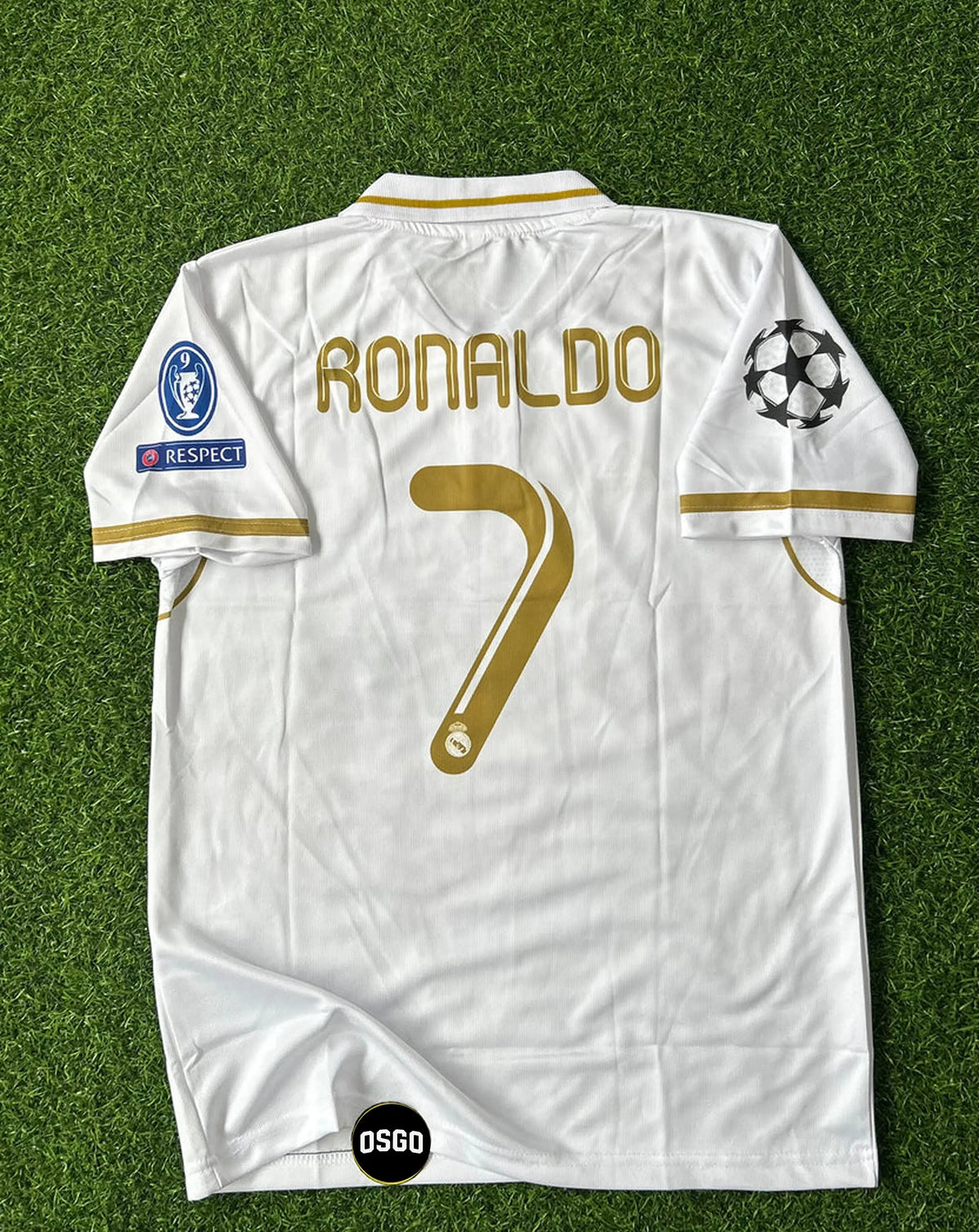 Cristiano Ronaldo Real Madrid 2011-12 Home Kit Embroidery