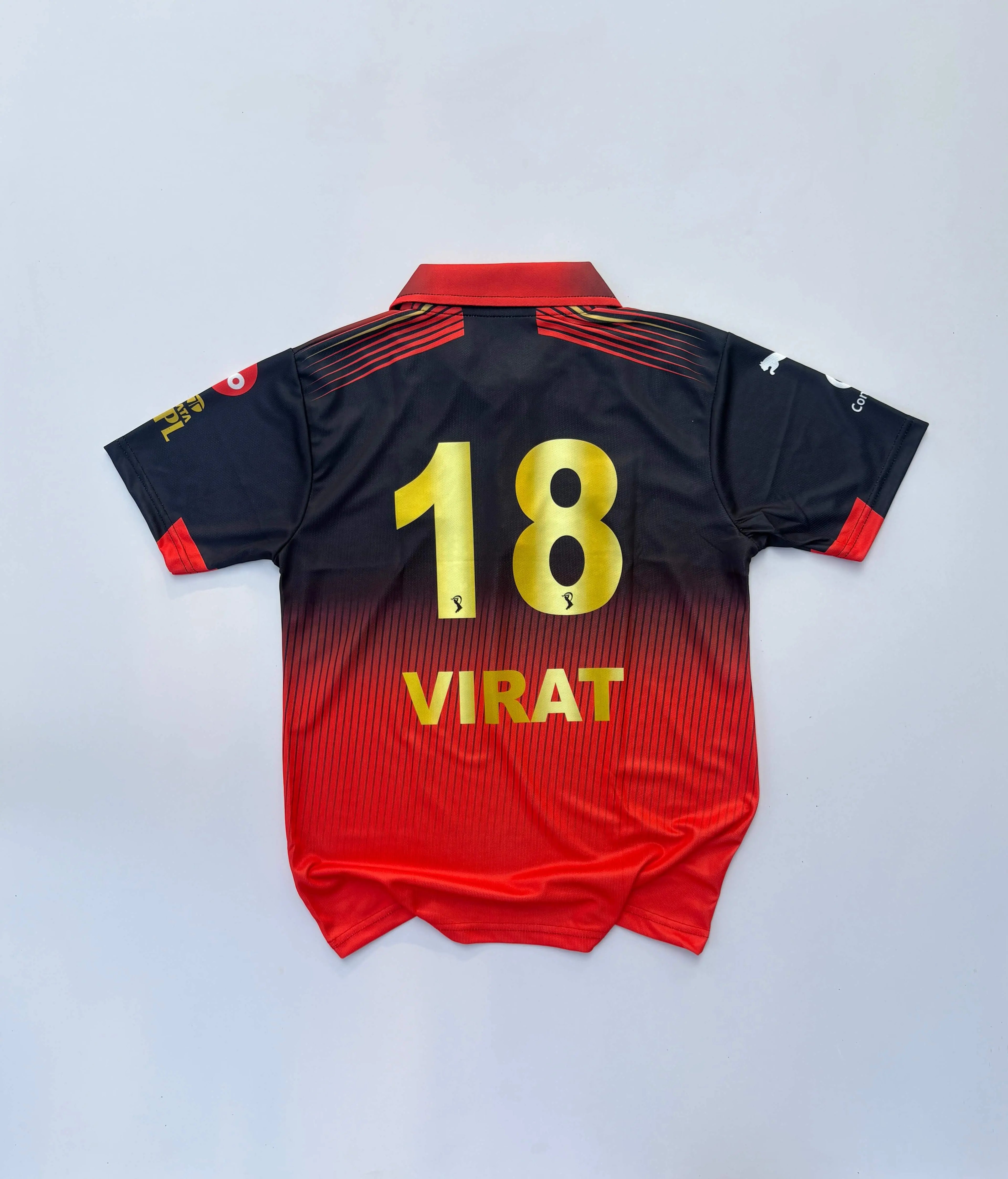 RCB 2026 HOME KIT VIRAT POLO ZIP EMBROIDERY