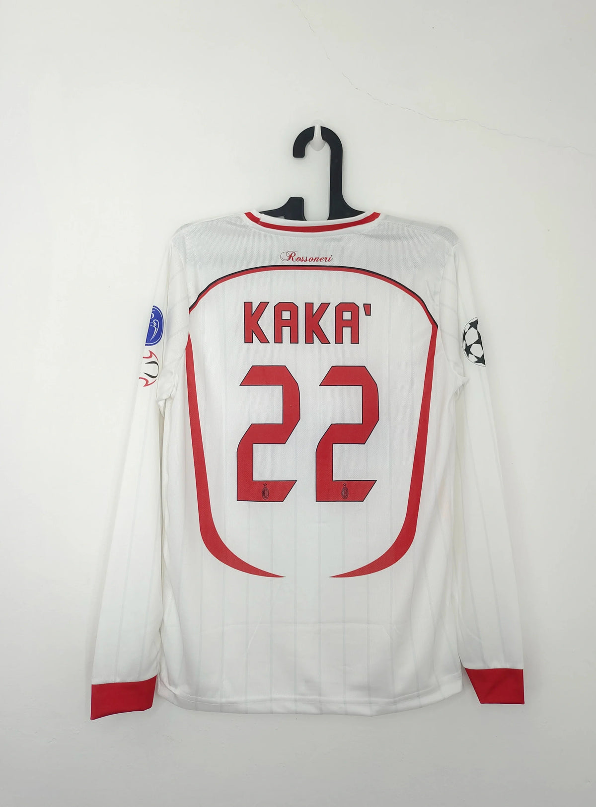 AC MILAN RETRO 2006-07 AWAY KIT FULL SLEEVE KAKA EMBROIDERY