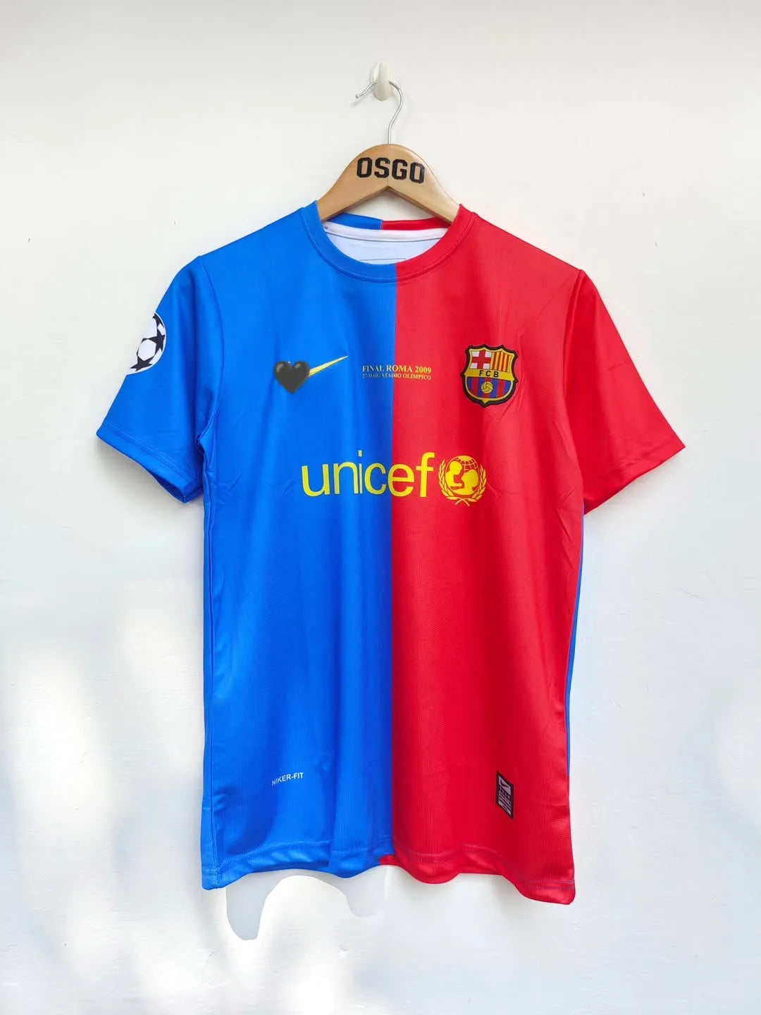 2009 Barcelona Home Jersey - Messi Edition embroidery