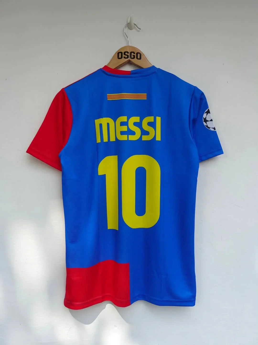 2009 Barcelona Home Jersey - Messi Edition embroidery