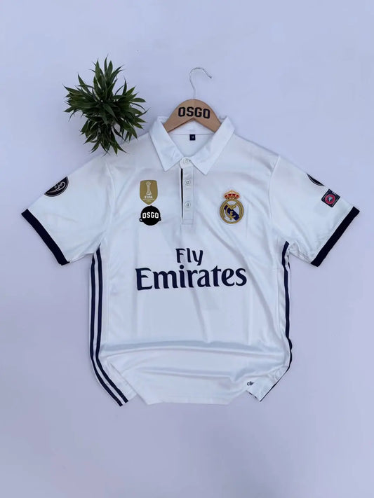 REAL MADRID 2016-17 HOME KIT RONALDO POLO EMBROIDERY PREMIUM