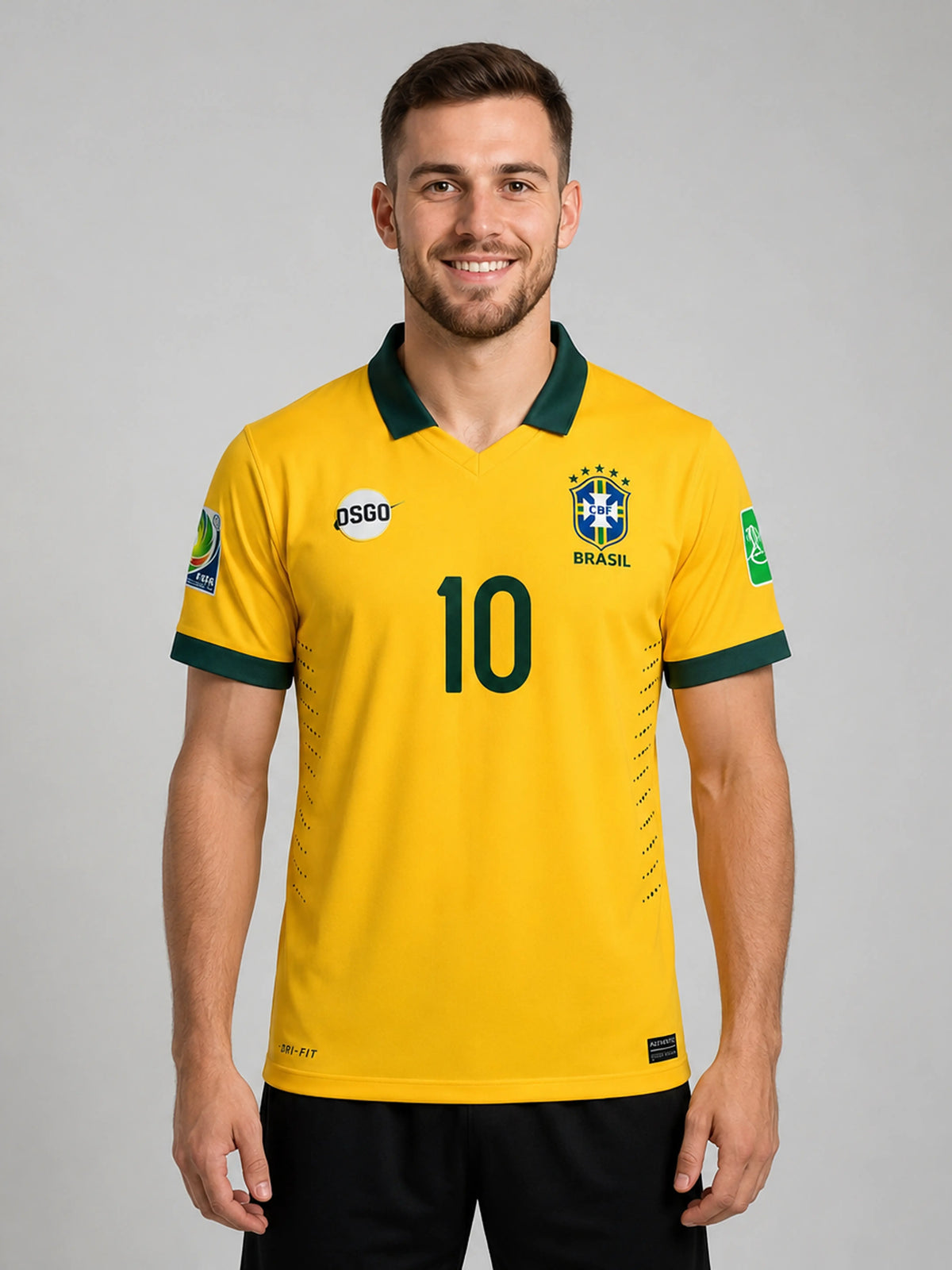 BRAZIL 2010 HOME KIT KAKA POLO