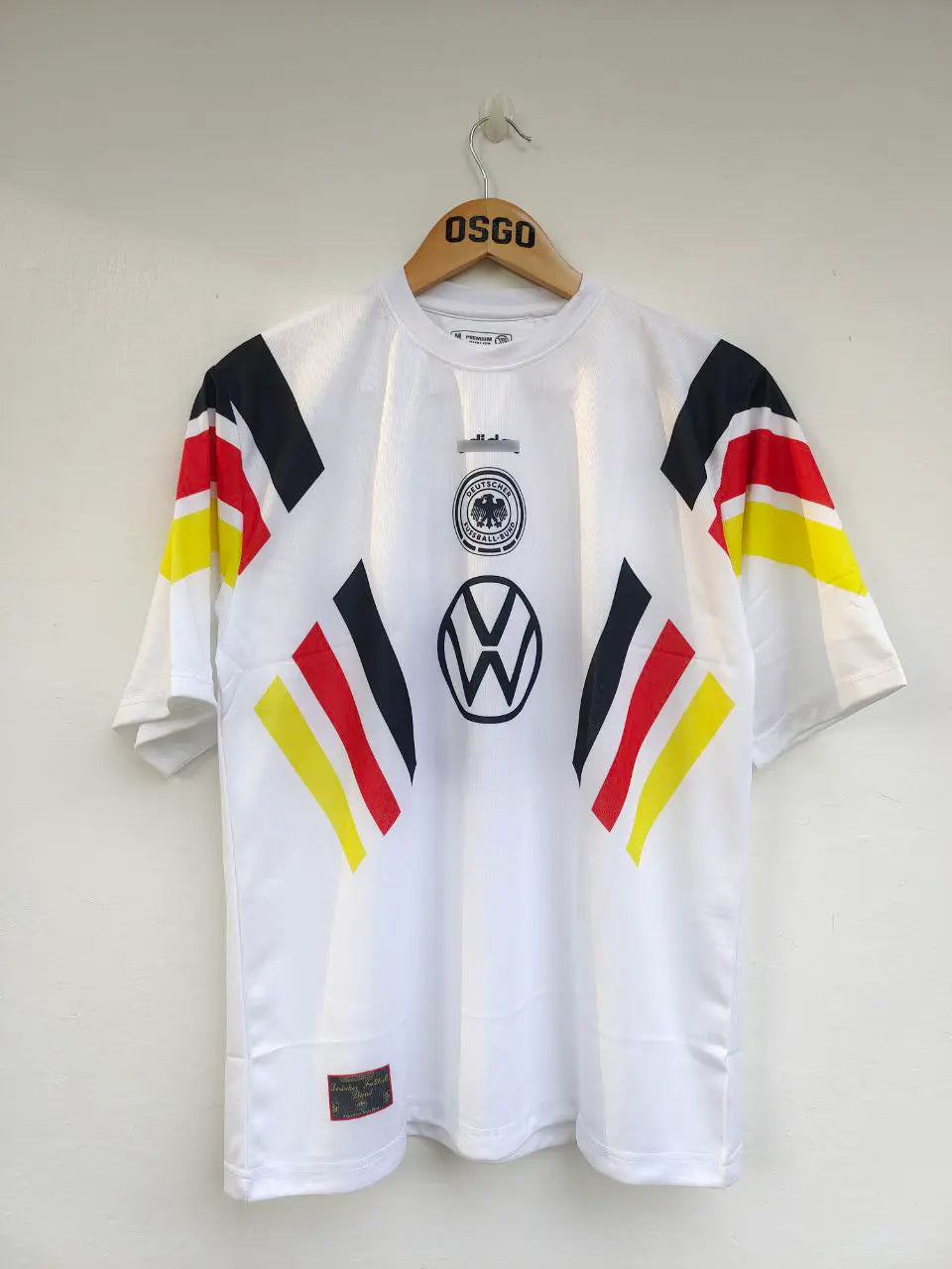 ADIDAS GERMANY BECKENBAUER 1996 HOME RETRO FIVE SLEEV PREMIUM QUALITY